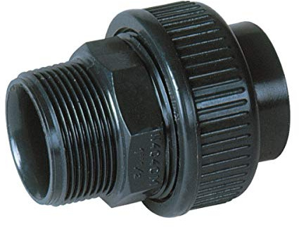 manchon union adaptation pvc pression - femelle - diamètre 40 mm - filetage 33 x 42 - nicoll n4033m