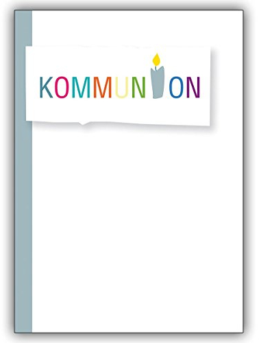 4 Christliche Grusskarten: Firmungs Glückwunschkarte mit Hebbel Zitat: Glaube, liebe, Hoffnung: glaube!. • hochwertige Grußkarte mit Umschlag zum Gratulieren für beste Wünsche