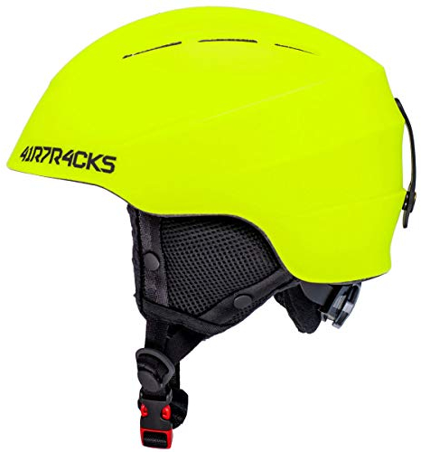 Airtracks Master T52 Ski Helm Snowboardhelm für Herren Damen Skihelm Snowboard Helm ABS - neon - L (57-61cm)