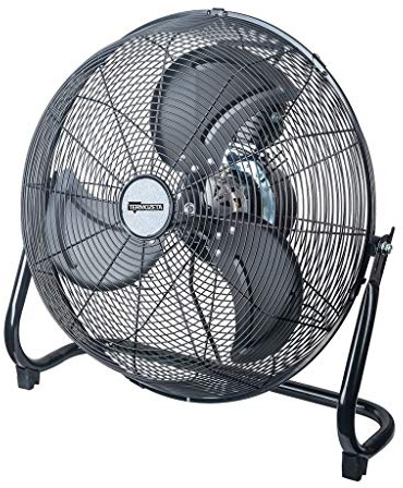 Termozeta Bassotto XL Plus – Ventilatore (Ventificatore con pale per la casa, Nero, Pavimento, 62,86 dB, 6900 m3/h, Pulsanti)