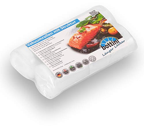 2 x Vakuumrollen mit Struktur je 15cm breit 6m lang