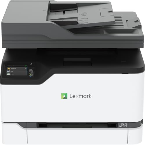 Lexmark CX431adw Color All-in-One Printer with Touchscreen, Multifunction Laser -for Office, Wireless, Mobile Ready & Duplex Printing (Print, Copy, Scan, Analog Fax (4-Series)(40N9370)
