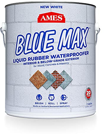 AMES Blue Max White Liquid Rubber Waterproofer,1 Gal