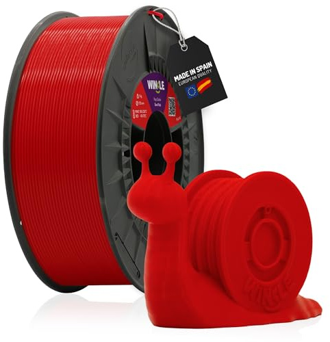 WINKLE PLA HD Filament 1.75mm Teufel Rot, 1kg Spule, 3D Drucker Filament Kompatibel mit FDM Druckern, 3D-Druckmaterialien, Maßgenauigkeit +/- 0.05mm, Bioabbaubar Leicht zu Bedrucken