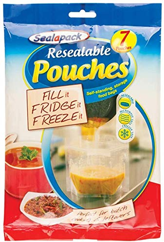 56 sachets refermables pour soupe alimentaire, congélateur, 1 l, fruits