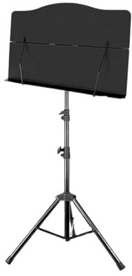 Notenpult Orchesterpult Klappbarer Notenhalter Höhenverstellbar 78-150 Cm Notenständer Mit Koffer Und Klemmhalter Notenständer Notenauflage