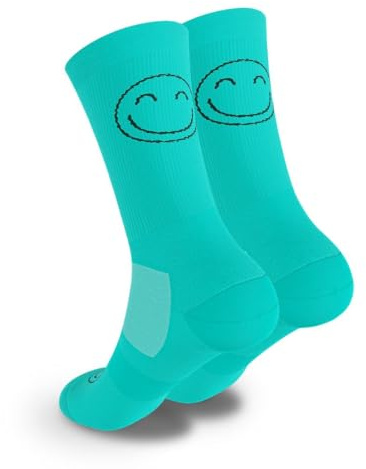 HappyTraining Sportsocken, Atmungsaktive Socken, antiblasen schnelltrocknend, Kompressionssocken, lustig, Wärmeregulierend, Unisex, Anti-Blister, leicht für Laufen, Fitness, Fahrradsocken, Crossfit