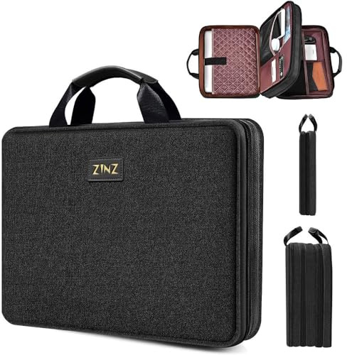 ZINZ Schlanke und Erweiterbare Laptop Tasche 13 13.3 13.6 14 Zoll Hülle Langlebige Recycelte Aktentasche für MacBook Air/Pro 13-14 M1 M2 M3 2021-2023 Pro/Max,13.5 Surface Laptop 4/3, B02K01