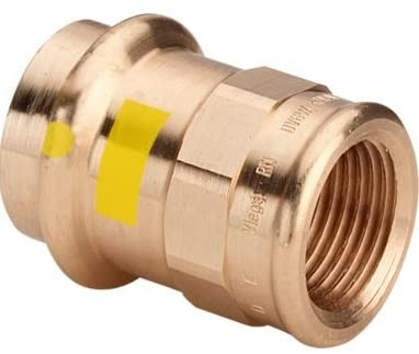 GAS Profipress Raccordo in Rame DVGW, SC-Contur (V-Kontur) (Raccordo di Transizione Filettato Interno, 15x1/2)
