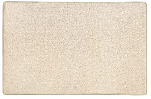 PURE ERA Carpet Stair Tread Landing Mat Tape Free Self Adhesive Non Slip Skid Resistant Indoor Doormat Area Rug Floor Mat for Kitchen Bathroom Workstations Washable 2' X 3' (Light Beige)