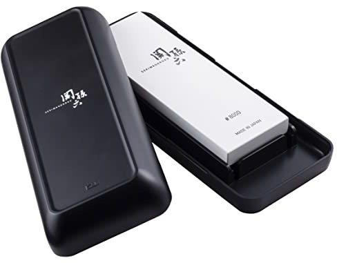 KAI Seki Magoroku slipsten, kornstorlek: 8000 – japansk knivslipare poleringsavdrag – sten slipsten slipsten för knivar mått förvaringsbox: 23,8 x 9,3 x 5 cm, användbar yta 18,5 x 6,5 cm