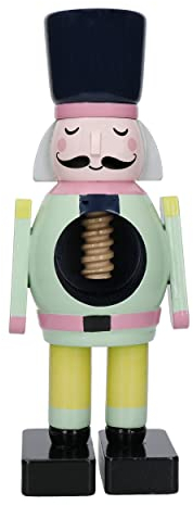 KitchenCraft Nutcracker Collection Wooden Nut Cracker, Male, Gift Tagged, Wood, Mixed