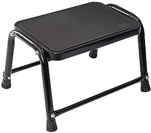 Leekpai Tritthocker, 26,7 cm, 159 kg Kapazität, Metall-Tritthocker, Tritthocker für Senioren, Erwachsene und Kinder, einfach zu montieren, robuster Tritthocker, rutschfest, stabil, 2,9 kg