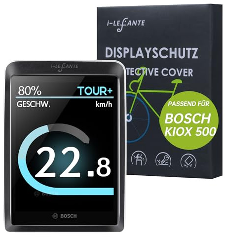 i-LEFANTE Custodia protettiva per display Bosch Kiox 500 | pellicola protettiva per e-bike | trasparente e impermeabile | protezione antiurto e graffi