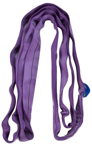 Imbracatura di Sollevamento Rotonda 1T Cinghie Flessibili PES Senza Fine Accessori per Rigging per Gru Ad Alta Resistenza Viola Struttura Ad Anello 1T Materiale PES (6M)