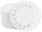 AOEVUIR 100 pcs Sets de table ronds en papier papier dentelle blanc rond pour mariages anniversaires, gâteaux desserts couverts décorations alimentaires Papier napperon dentelle jetable