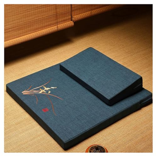 QDZC Meditation Cushion Set Cushion Square Asiento De Asiento De Asiento Cuschos De Yoga Meditación Meditación Tatami Silla De Almohada De Almohada para Sala De Estar T-60CM