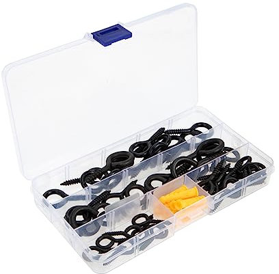 CIYODO Set Di Ganci A Vite Con Occhiello in Metallo Robusti E Pratici Per Il Montaggio A Soffitto E A Parete