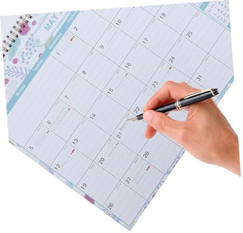 Lurrose 4stücke Bürohängender Kalender Monate Englisch Einfacher Und Stilvoller Wandkalender Für Planung Mit Für Notizen Und Wichtige Termine Für Home Office Und
