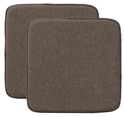 RACE LEAF 2er Set 40,5x40,5 cm Memory Foam Slow Rebound Sitzkissen Indoor Household Sitzkissen Wasserfeste Oberfläche und rutschfeste Unterseite Schwarz (Braun)