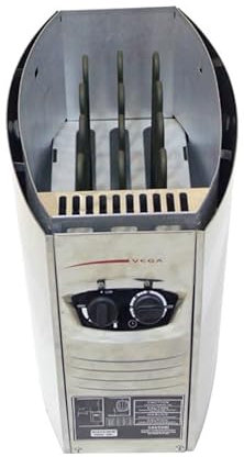 Estufa de sauna finlandesa 4,5-6 kW con control integrado, para uso doméstico y privado (6 kw)