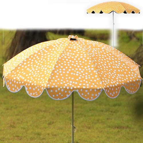 ZYXQQJ Parasol De Plage D'extérieur Petit Parasol De Terrasse UV50+ Parasol De Jardin Portable Réglable en Hauteur Protection Solaire