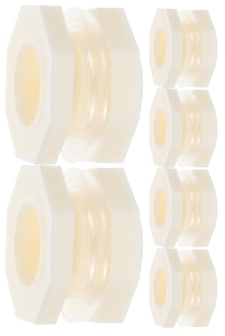 Alipis 6pcs Barrel Water Tower Accessories Threaded Hose Connectors for Water Tank Fittings Bulkhead Tank Plugs