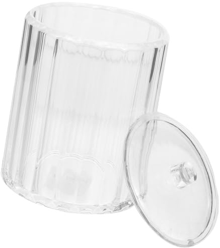 GRIRIW Caja Porta Discos de Algodón Transparente de Acrílico