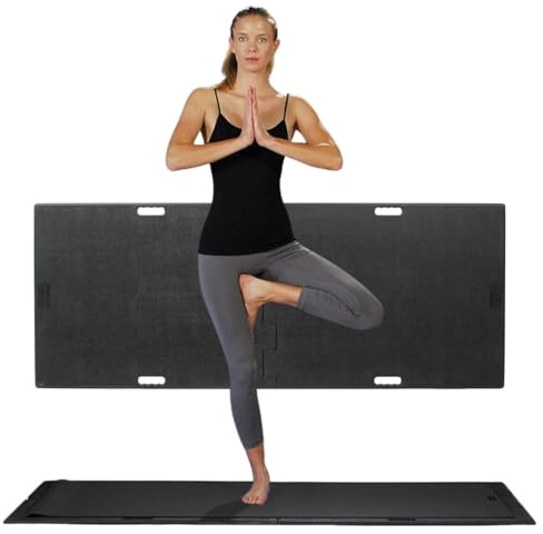 LifeBoard Yoga Mat Support Board – Portable Yoga Platform for Carpet, Grass & Uneven Surfaces – Indoor/Outdoor Stability Base for Yoga, Pilates & Barre – Thick, Durable, Lightweight – 73 x 28.75, Black