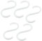 Sourcingmap 5pcs Kitchen Pan Pot Garment Plastic S Shape Hook Hangers