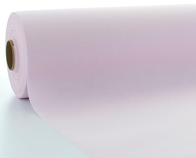 Sovie HORECA Linclass Airlaid Tischdeckenrolle Hellrosa - Tischdecke 118cm x 25m - Einfarbige Papiertischdecke Rolle - Ideal für Party & Hochzeit