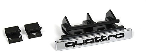 Original Audi A4 (B8 8K) Quattro Schriftzug Vorn Kühlergrill Emblem Logo Chrom