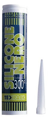 Easyricambi Silicone Nero termoresistente Tubetto da 280 ml sigillante per Alte Temperature