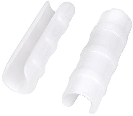 20pcs White 25mm Rod Clip Plant Greenhouse Hoops Plastic Film Garden Support Frame Grow Row Plant Cover Netting Fixed Pipe Clamps