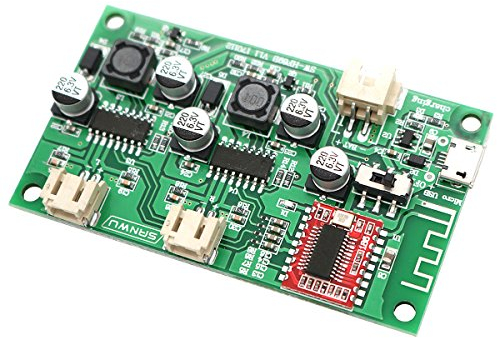 DollaTek Récepteur Audio stéréo Bluetooth 2x6W DC 3.7V / 5V Carte Audio amplificateur de Puissance à Double Canal pour Haut-Parleur Bluetooth