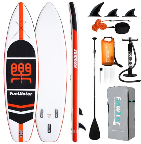 FunWater Inflatable Stand Up Paddle Board with Beginners SUP Accessories|
