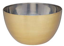 MasterClass Salad / Fruit Bowl, Stainless Steel, Brass Effect, 24 cm