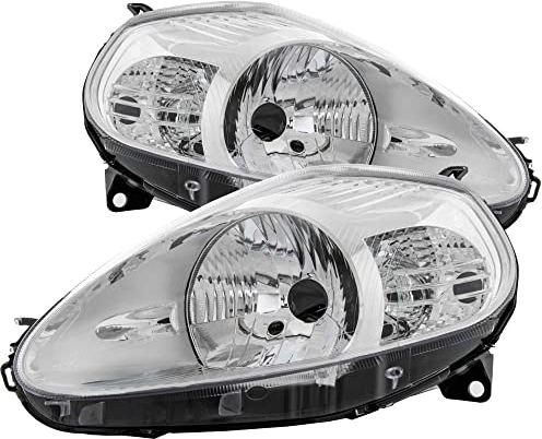 Halogen Scheinwerfer Set links & rechts Hauptscheinwerfer Frontscheinwerfer H4 mit Elektromotor für Model Grande Punto 199_ 199