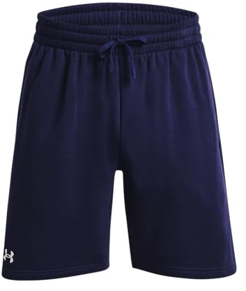 Under Armour Rival Fleece Shorts, short de sport Homme, Black / Onyx White, 2XL
