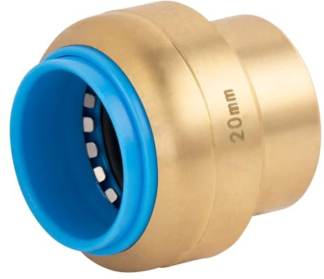 Tapón Automático Universal Ø20 para Tubo Multicapa, Cobre o PEX | Sistema PUSH-FIT | Conexión Rápida y Segura | Sellado Hermético Sin Herramientas | QUICK PLOMBERIE