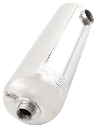 YILIKISS Chauffage de piscine en acier inoxydable 60 kW - Échangeur de chaleur pour piscine - 250 l/min - Débit d'eau chaude 30 l/min - Échangeur de chaleur de piscine pour système de piscine (60 kW)