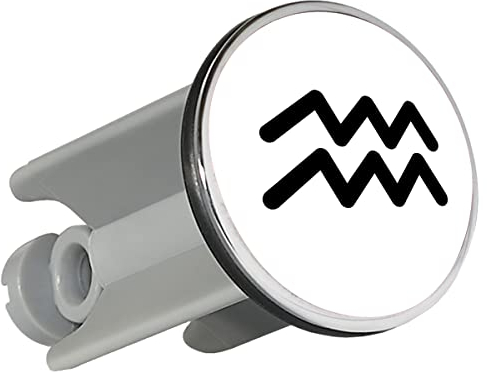 Huuraa Waschbeckenstöpsel Wassermann Sternzeichen Zeichen Geschenk 4cm für Waschbecken Abflussstopfen Wassermann Geschenkidee