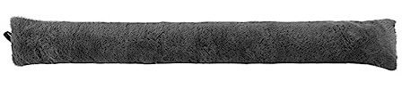 Douceur d'Intérieur Caresse Zugluftstopper (80 x 10 cm), Anthrazit, Kunstpelz