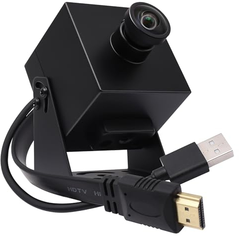 Svpro 4K Webcam HDMI USB Dual Output für Computer/Monitor/Projektor/TV, Weitwinkel Kamera Verzerrungsfreie Streaming Webcam H.264 Sicherheitskamera