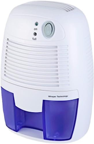 Deumidificatore, mini deumidificatore compatto e portatile da 500 ml for l'umidità, con funzione silenziosa e di spegnimento automatico for rimuovere l'umidità nell'armadio del bagno della camera da l