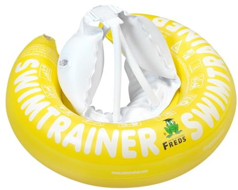 FREDS SWIM ACADEMY SWIMTRAINER 'Classic' Gelb - Fortgeschrittener Schwimmtrainer für Kinder von 4 bis 8 Jahren, effektive Schwimmhilfe zur Förderung des freien Schwimmens