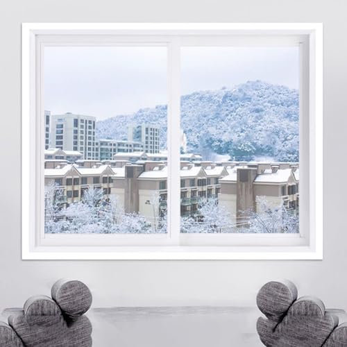 Winter kalte und staubdichte Versiegelung und transparente Wärmedämmfolie, PE-isolierende Schrumpffolie für Fenster, winddichte warme Folie (120 x 160 cm)
