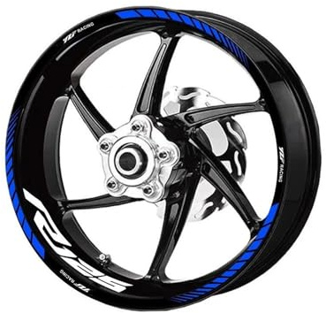 YZXOOP Pegatinas Reflectantes para Llantas De Motocicleta para Yamaha YZF R125 YZFR125 YZF-R125, Pegatinas Calcomanías para Ruedas, Calcomanías Pegatinas para Llantas Impermeable(Color 1)