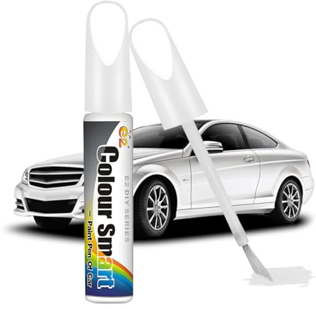 Adunsiaoto 1Stück/12ml Lackstift, Auto Kratzer Reparatur Stift, Lackstifte für Auto Kratzer, Universal Lackreparaturstift, Lack Reparatur für Gegen Kratzer, Steinschläge, Moto, Alufelgen (Weiß)
