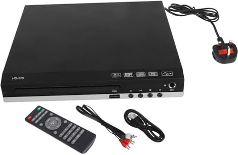 KICHOUSE Mini Dvd Player and Portable Vcd Player 229 Uk Plug Compatible Ac100-240v for Home Theater and Travel High-resolution